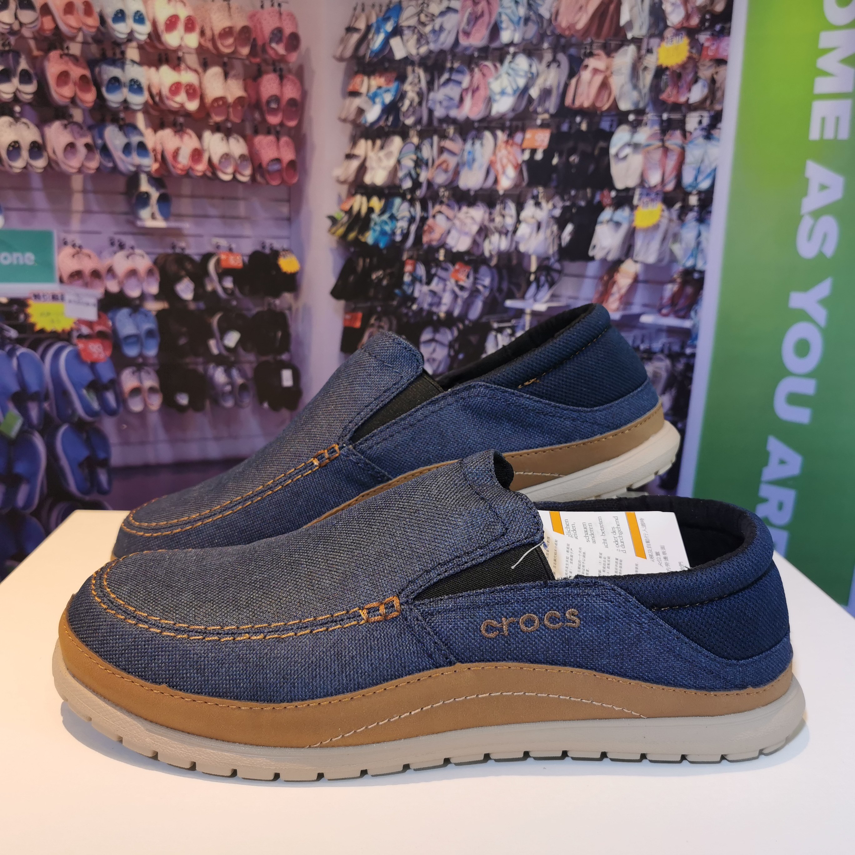 特价折扣正品店的优惠券大全—crocs卡骆驰圣帆布鞋男士圣克鲁兹
