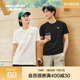斯凯奇男女通用短袖T恤夏夏舒适平纹单面布常规版型经典剪裁运