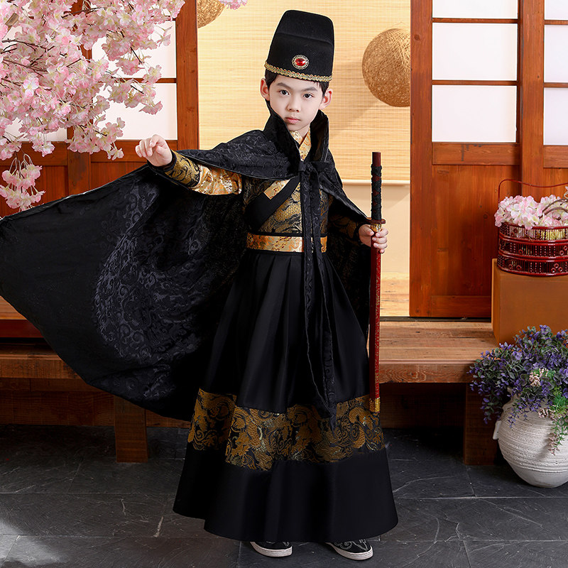 男童古装汉服超仙明制飞鱼锦衣卫套装男孩幼儿园中国风演出服唐装