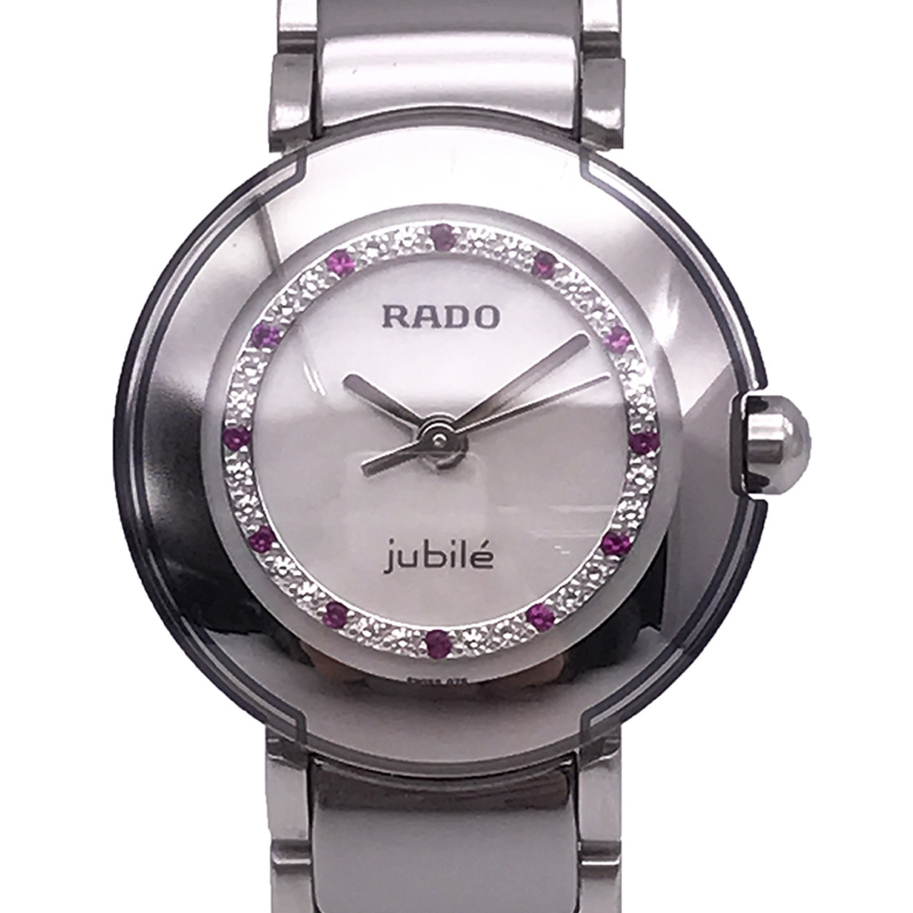 [无保留价][9.0新] 雷达精密陶瓷灰面内钻女表