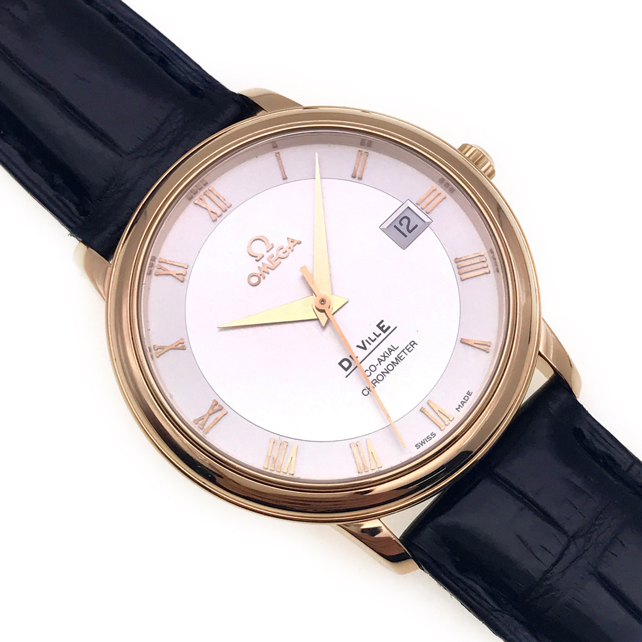 5新] 欧米茄碟飞18k玫瑰金自动机械男表 4678.31.02