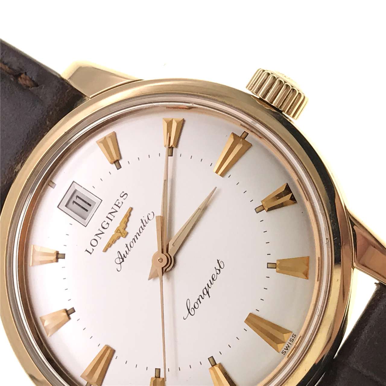 [9.0新]浪琴经典复古系列自动机械男表 l1.611.8.78.2 - 拍卖