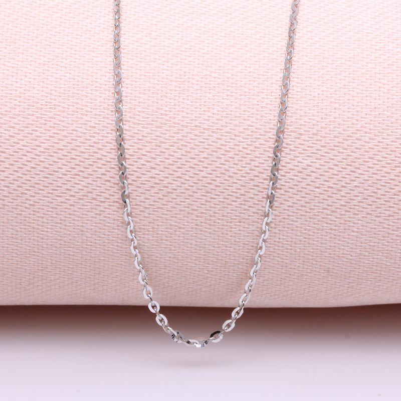 芸润珠宝白18k金项链金素金链子金素项链现售产品