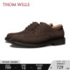 ThomWills反绒男士休闲皮鞋真皮英伦商务圆头德比鞋舒适软底男鞋