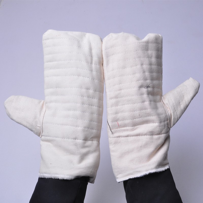 劳保耐热手套工业隔热耐高温手套石锅电焊防火防烫手套3.5元一只