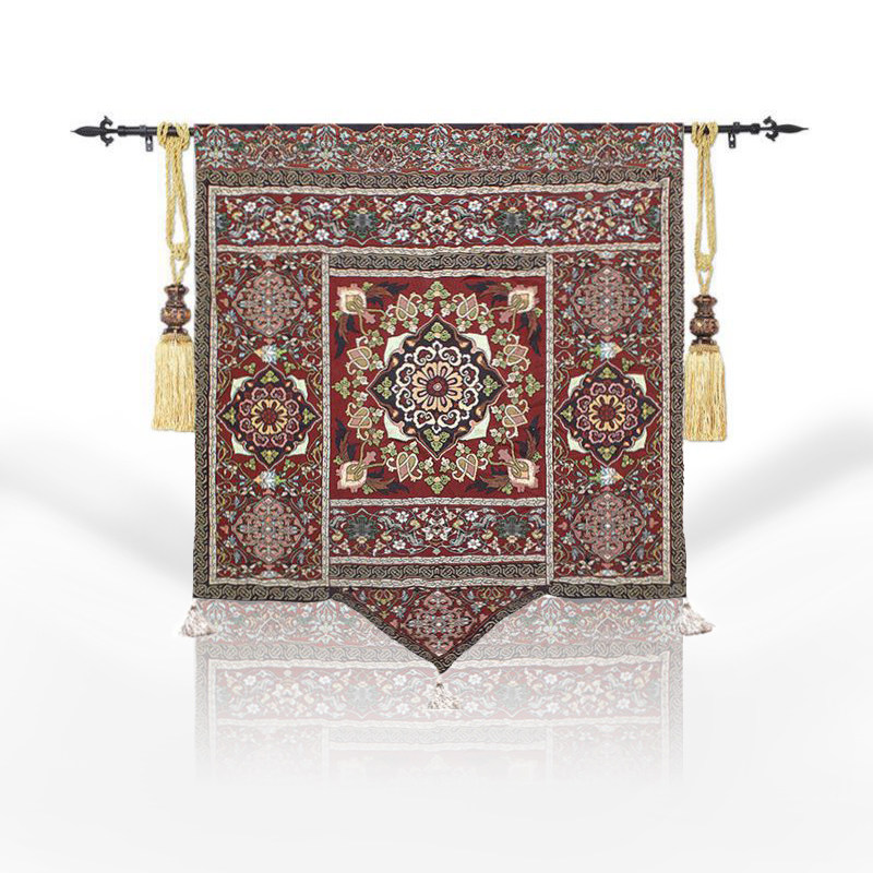 比利时艺术挂毯壁毯 欧式美式客厅背景墙装饰挂画布艺软装 狮王图