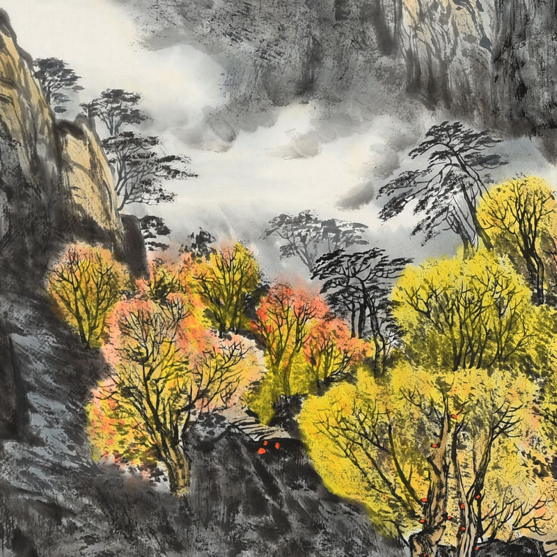 李洪臣《黄龙潭秋韵》当代实力派山水画家