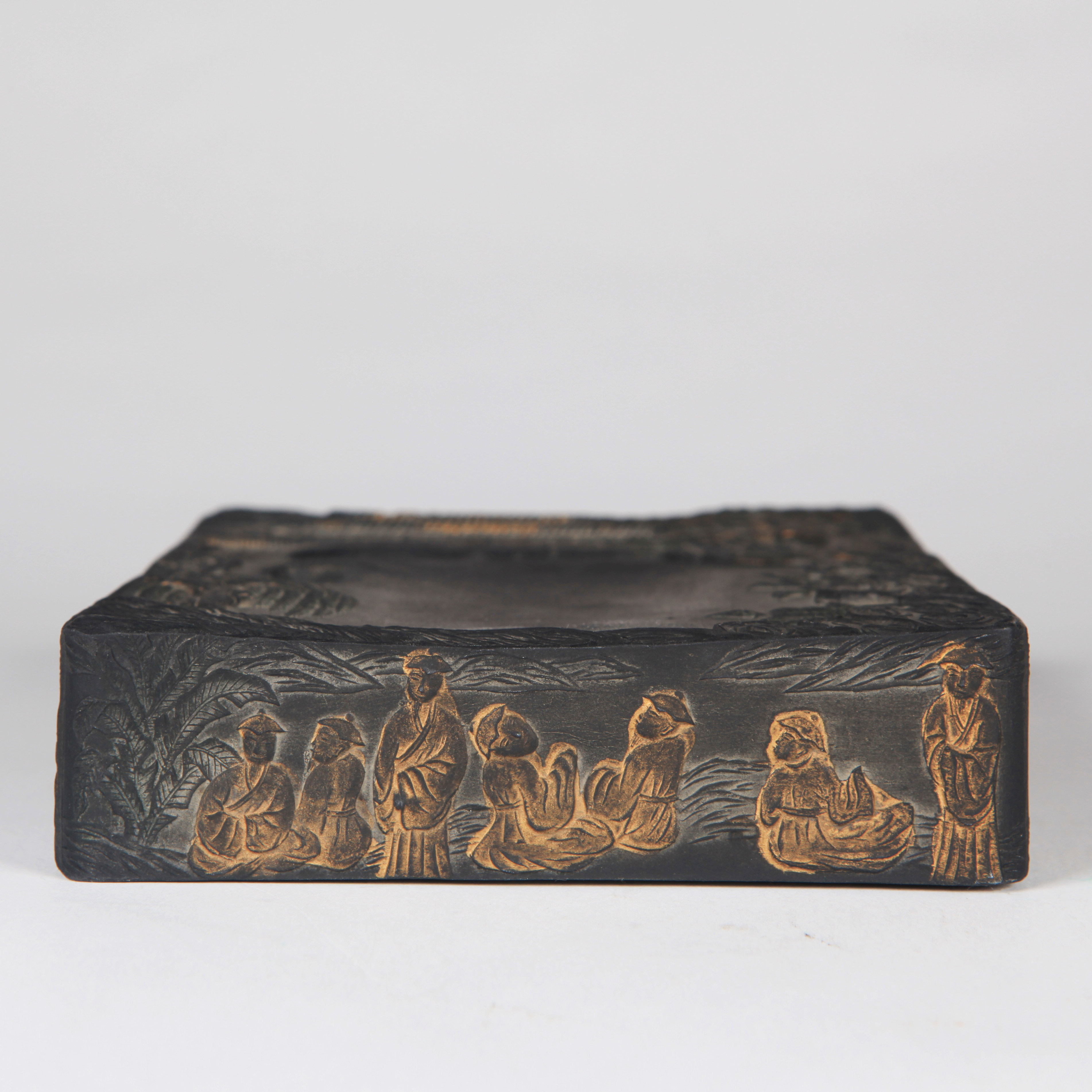 清 人物诗文墨砚 tb8-082