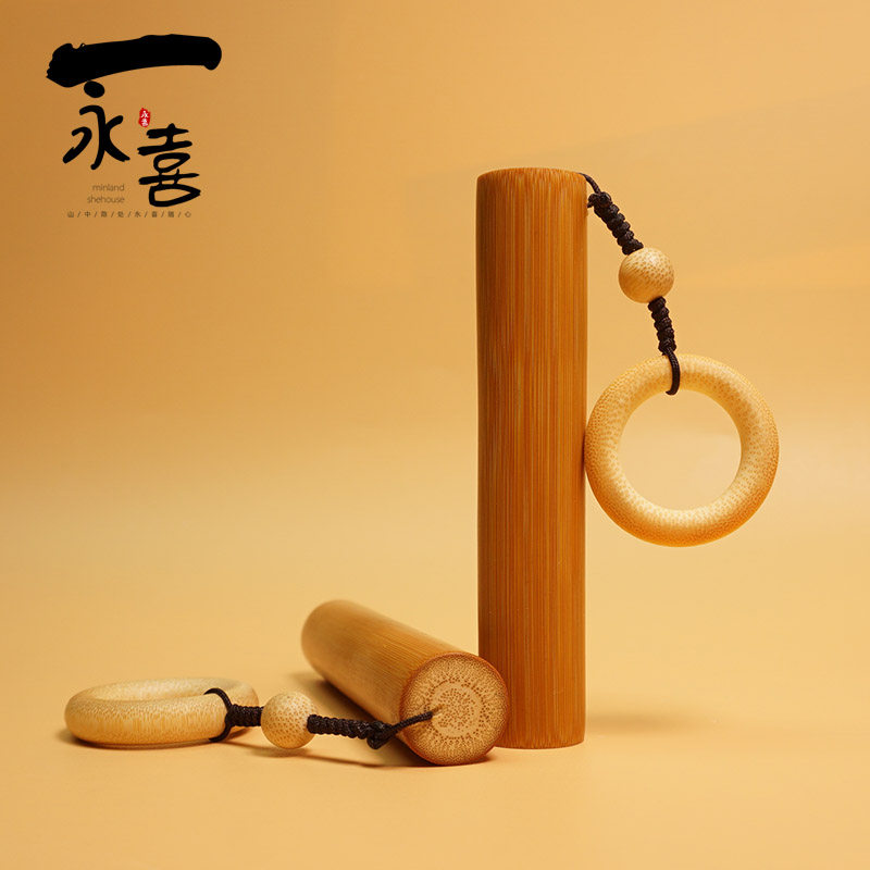 文玩实心竹长棍玉竹把件高抛手把件男士随身把玩冷门竹子盘玩精品