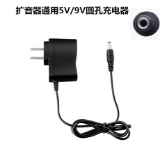 圆孔小蜜蜂扩音器充电器 看戏机直充充电器 5V/9V1000MA充电器