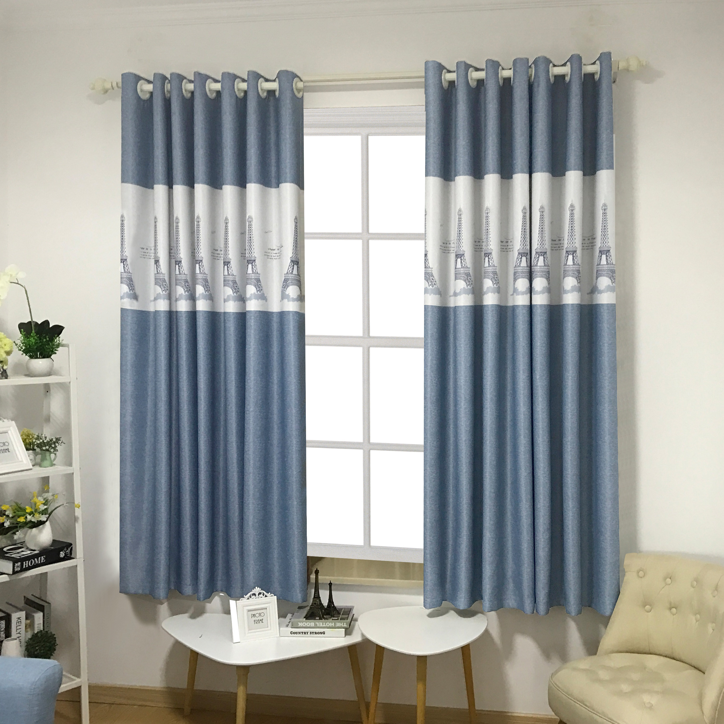 特价小窗帘布成品 短窗半 卧室遮光