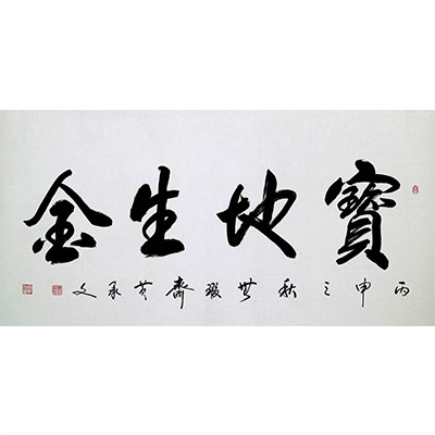 黄承文 《宝地生金》实力派书法家