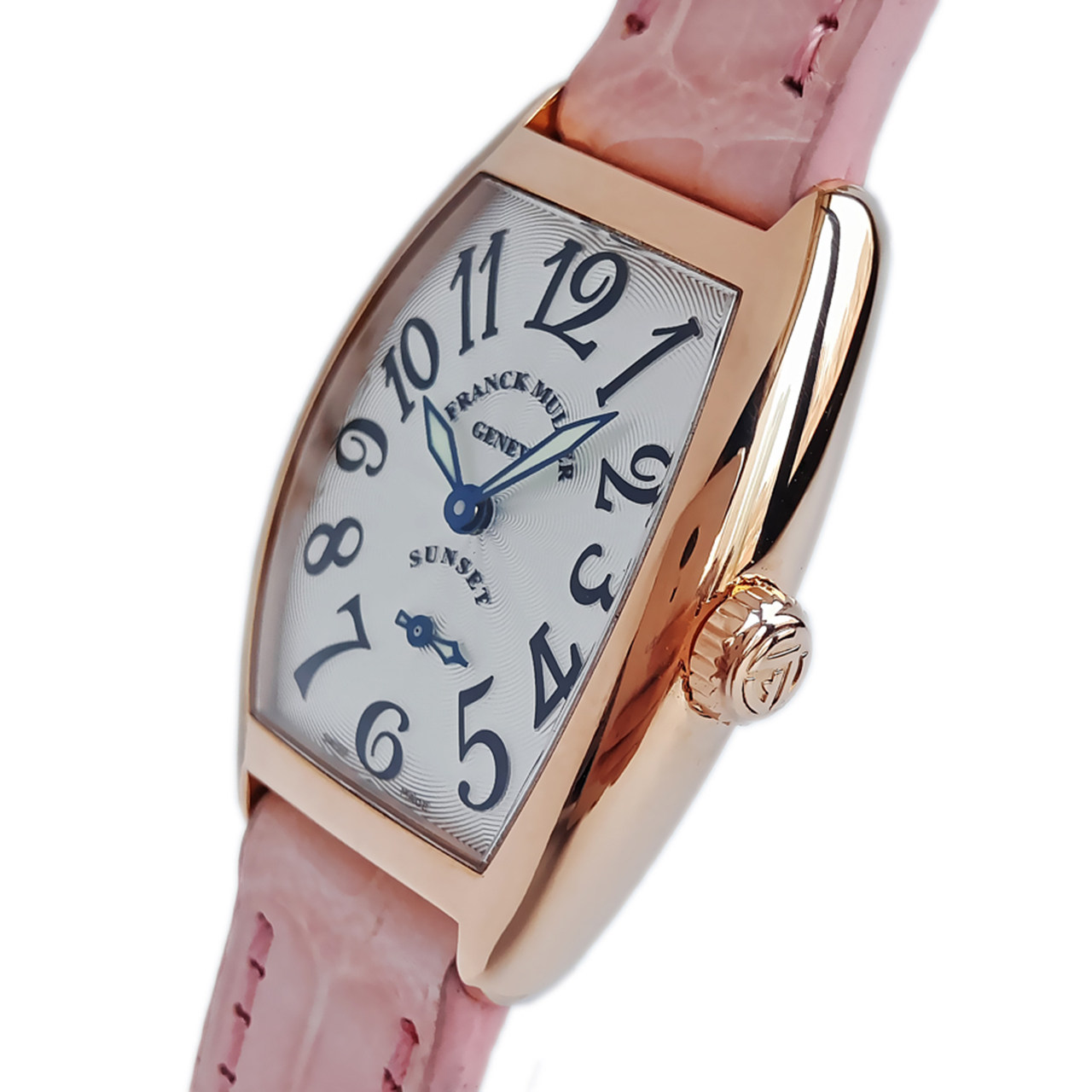 [95新] franck muller法兰克穆勒玫瑰金女表1750 s6