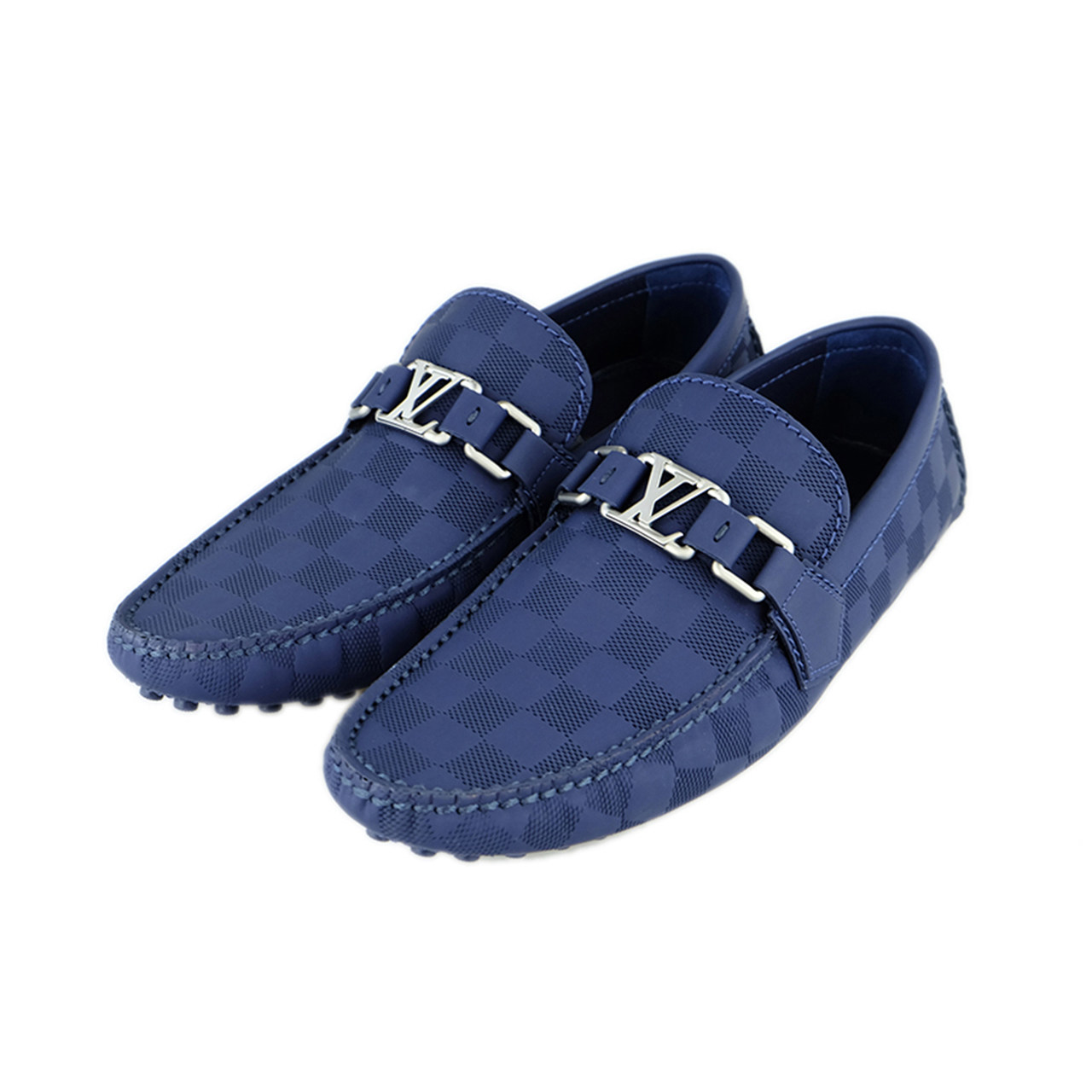 [9.9新]路易威登lv男士棋盘格豆豆鞋6码