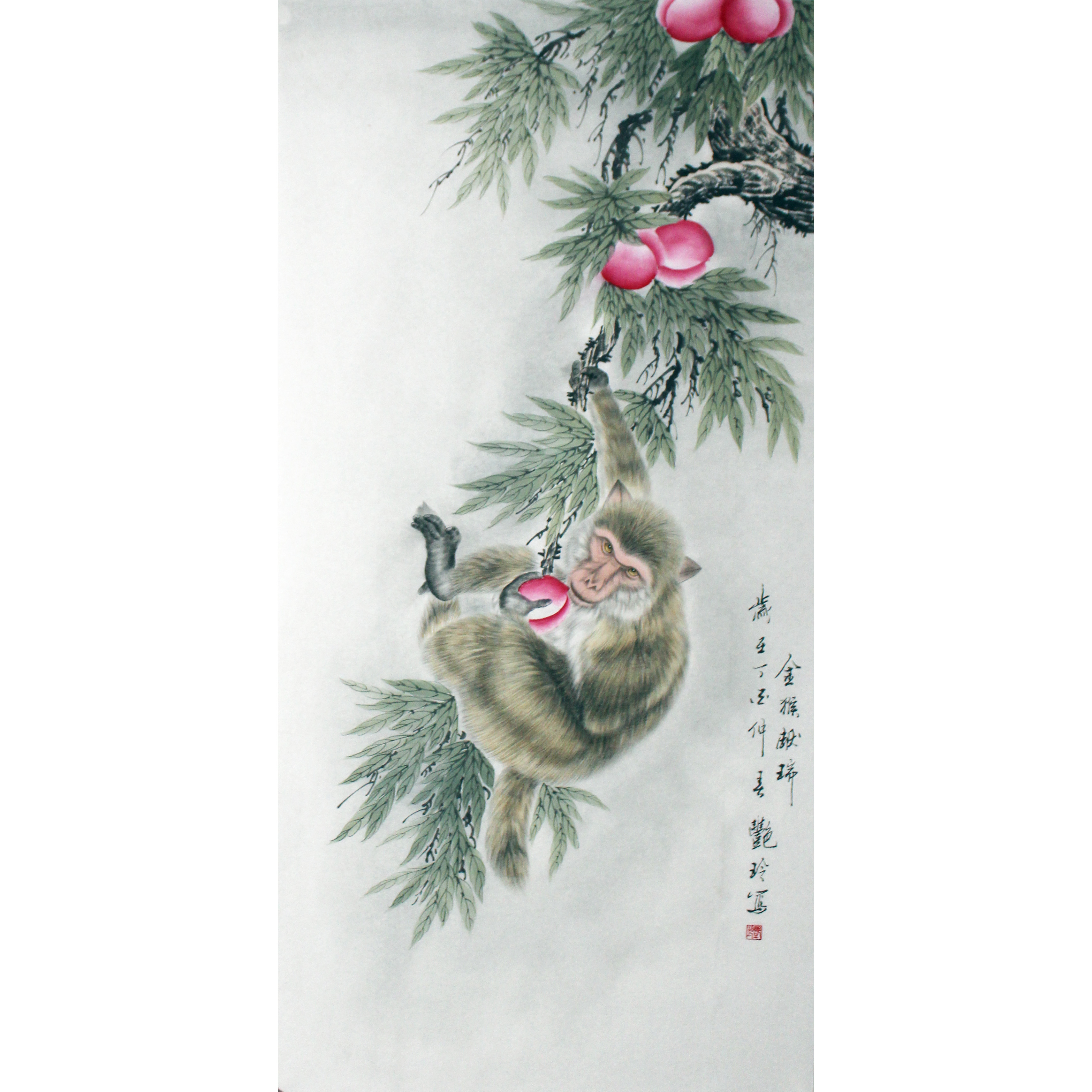 王艳玲 《金猴献瑞》 天津市美协会员