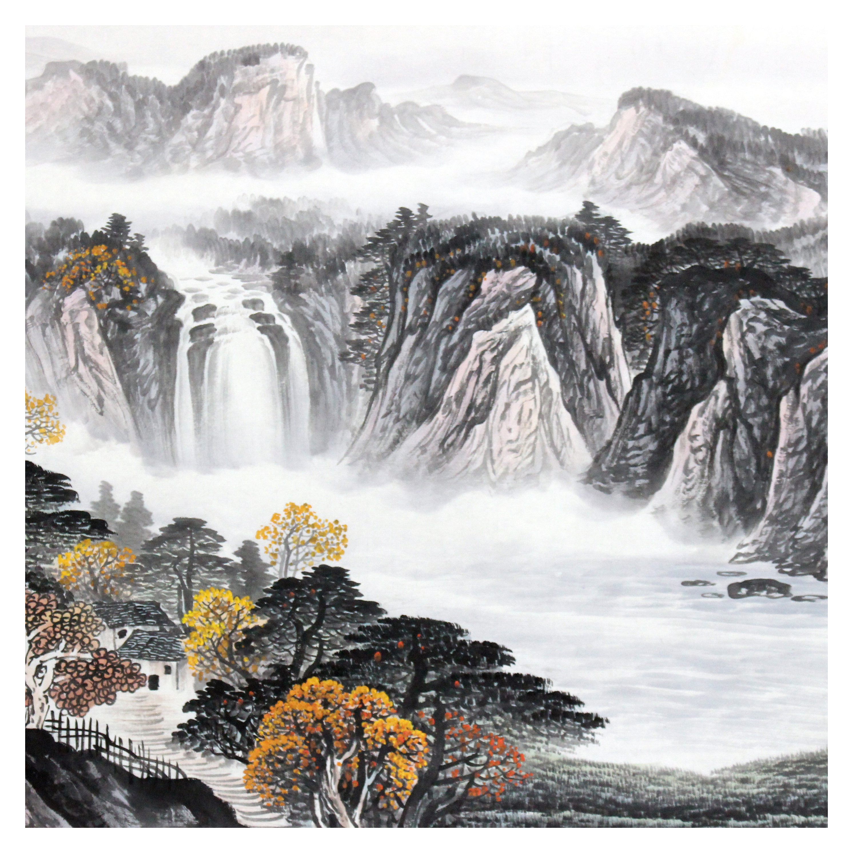 王雄《山河壮美》 河北美协会员