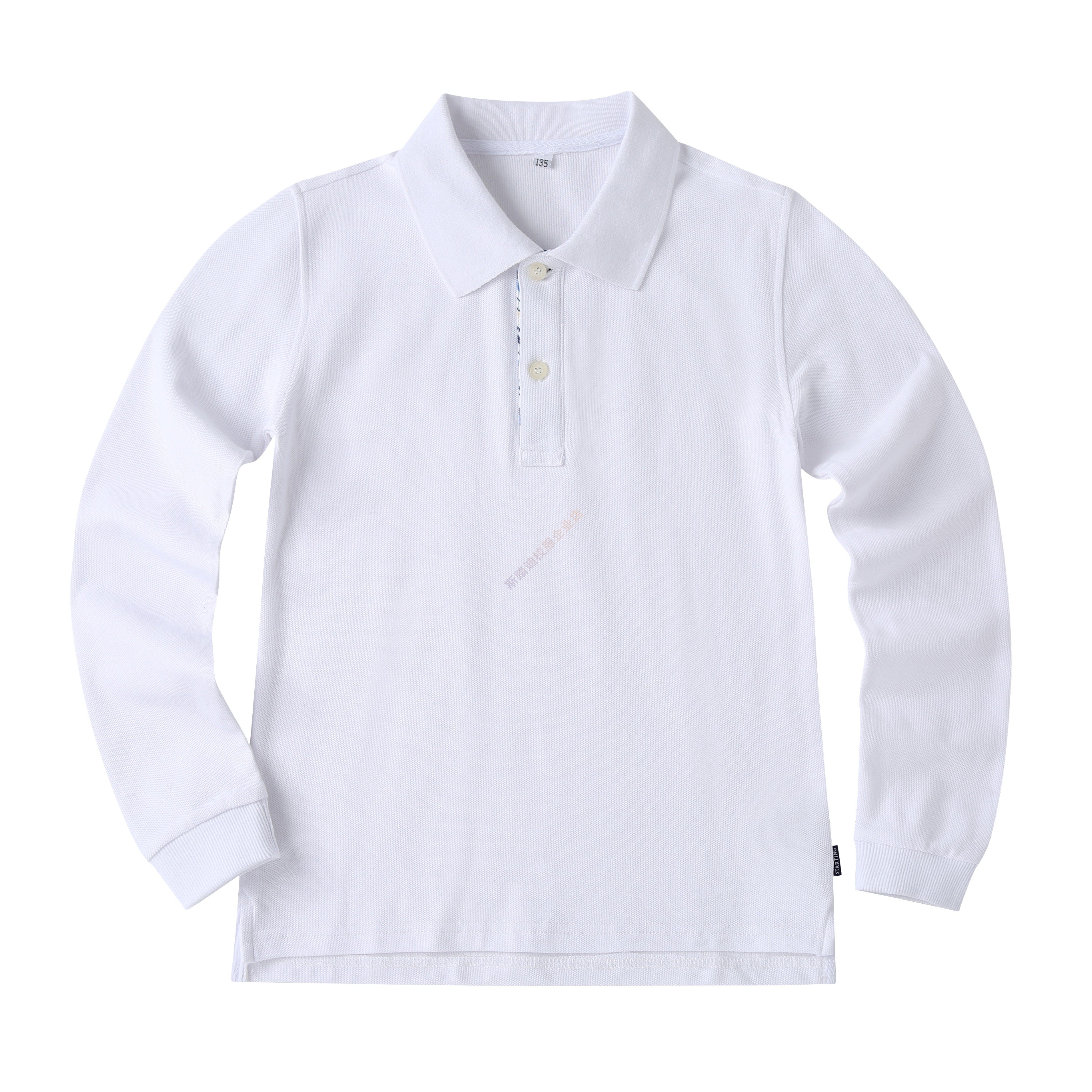 斯踏迪中小学校服园服春秋装儿童班服学生白色长袖拼接彩条上衣