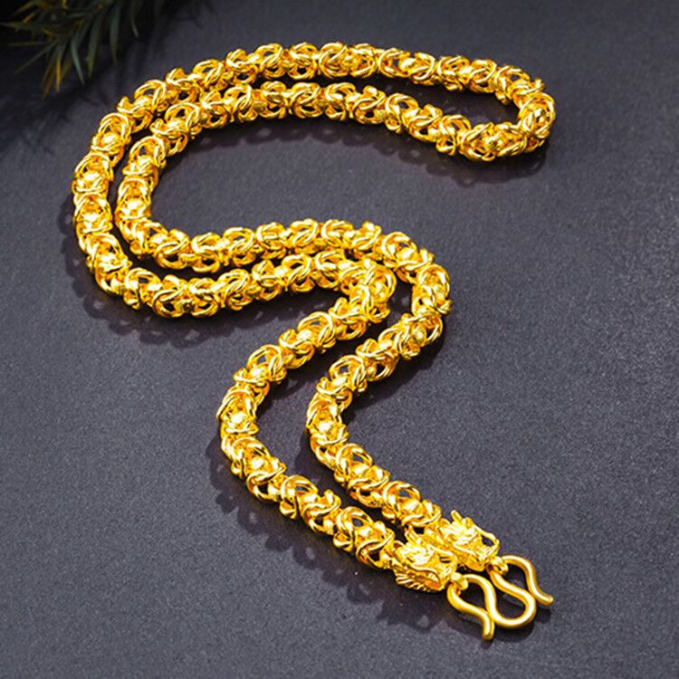 金项链999纯金男