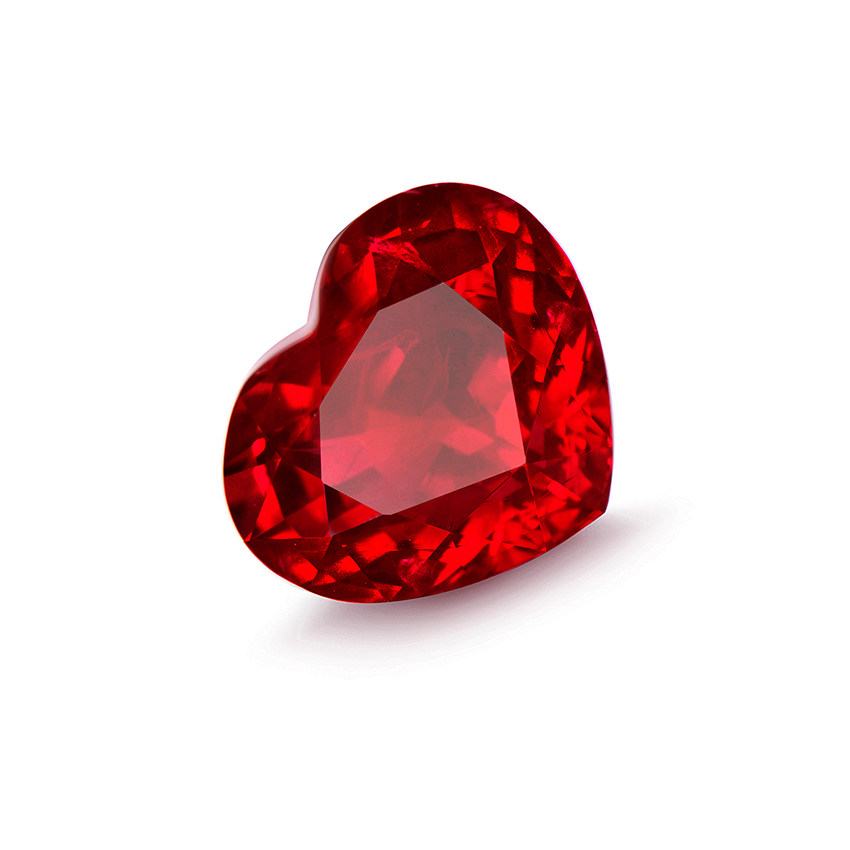 2.52ct 缅甸浪漫心形鸽血红红宝石 2482 grs证 珠宝裸石 520