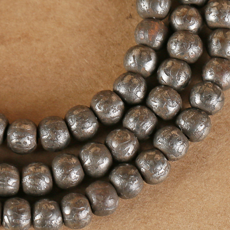 五台山赐福加持 108颗西藏陨铁念珠 藏式朱砂玛瑙佛头