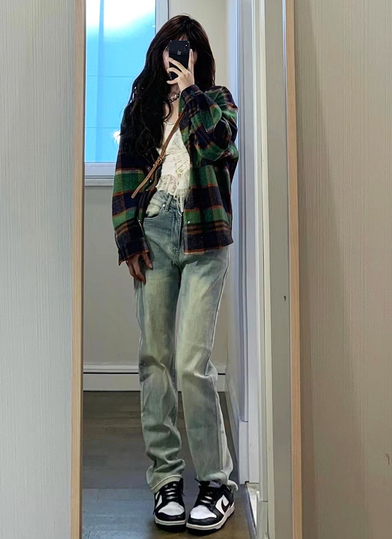 裤子女潮ins显瘦百搭直筒