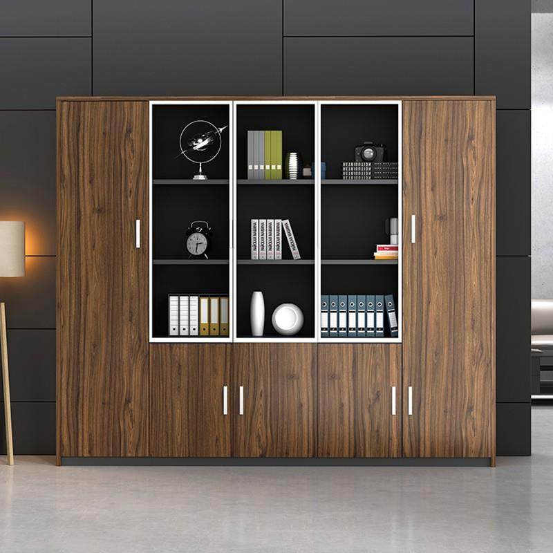 办公家具文件柜子简约书柜办公室档案柜木质资料柜老板室背景书柜