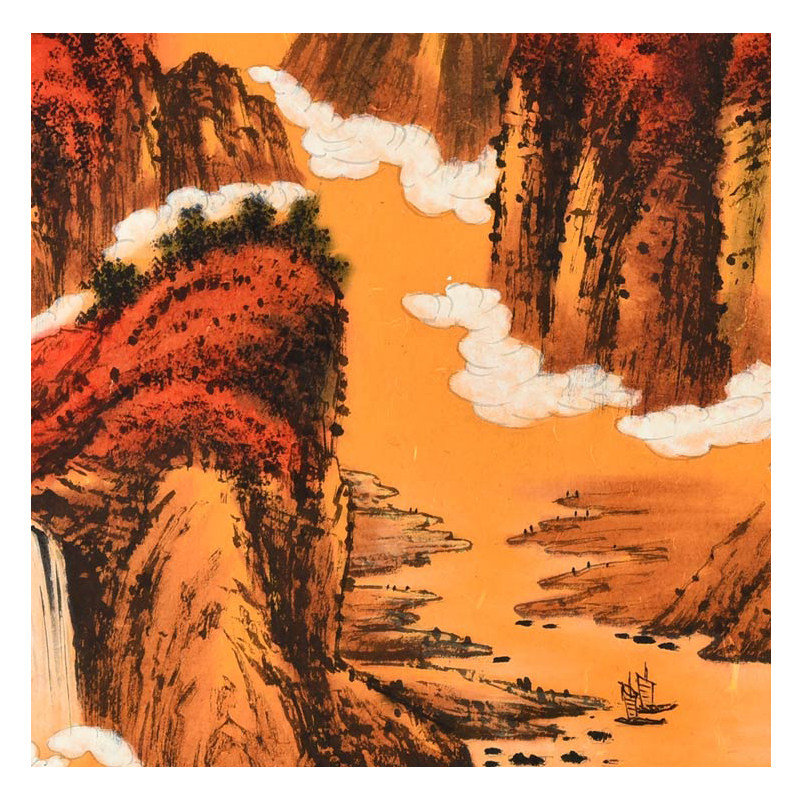 王亚校《白云生处有人家》当代实力山水画家