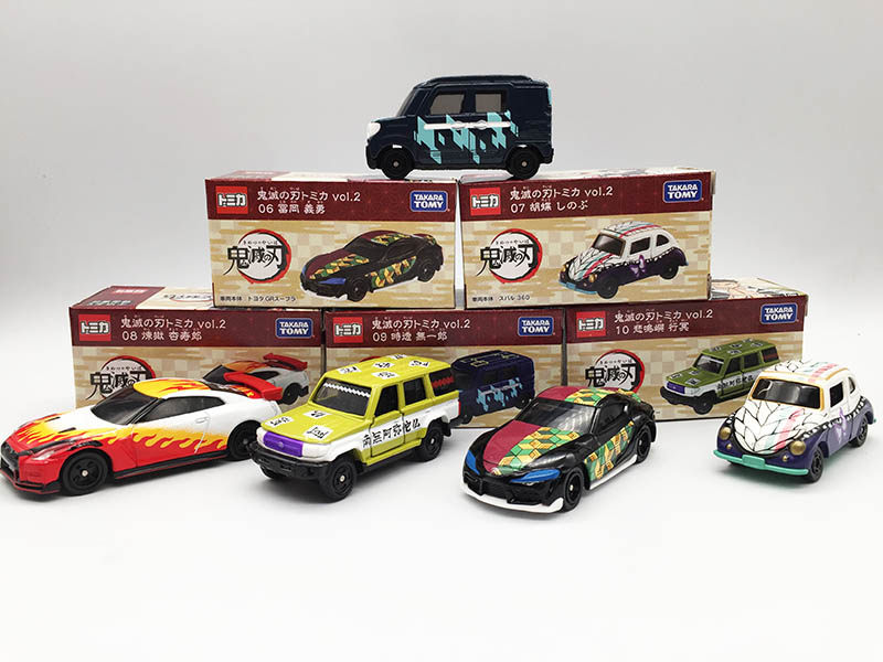 日版tomy多美卡tomica鬼灭之刃2 富冈义勇杏寿郎合金汽车模型玩具