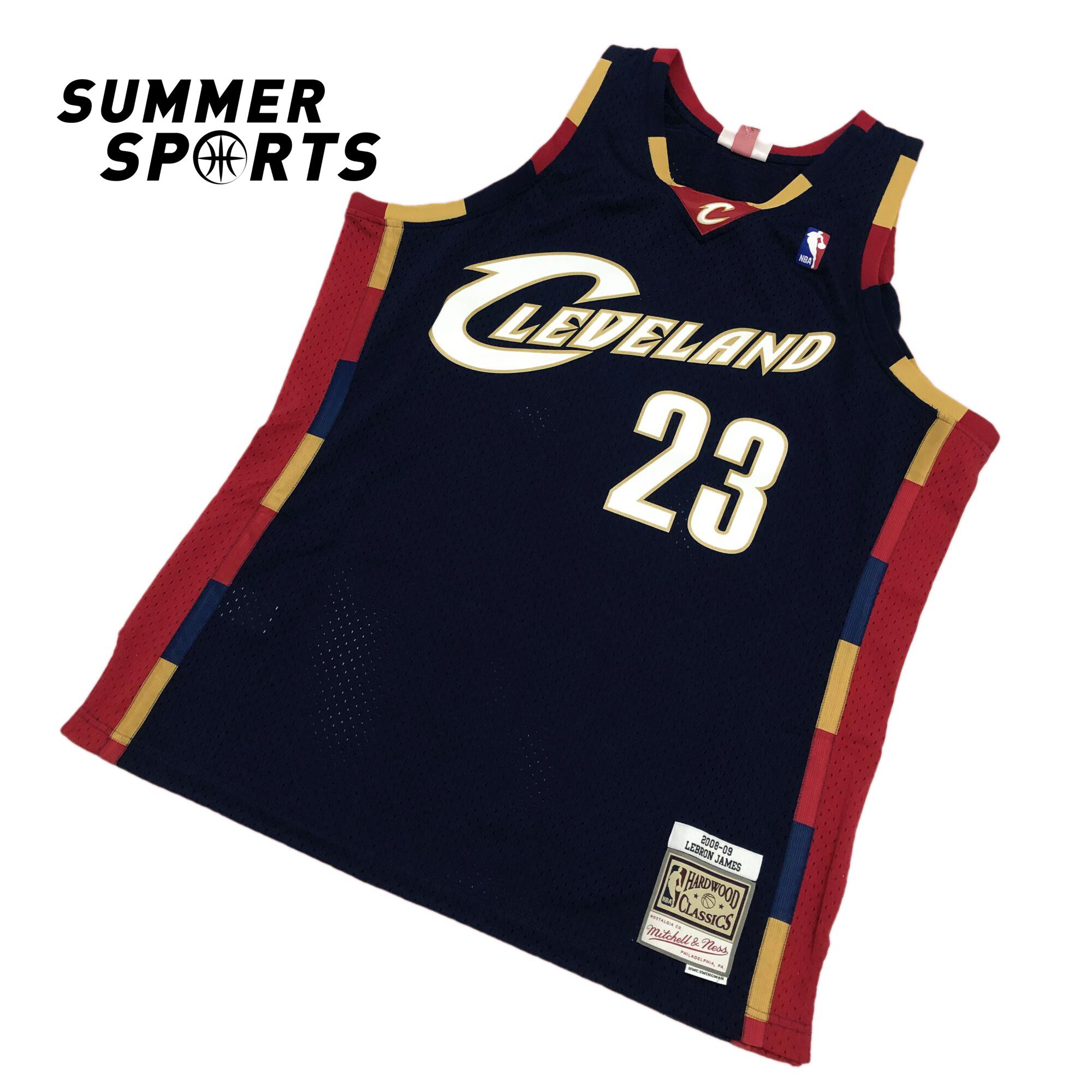 mitchell&ness詹姆斯08年骑士mn蓝色复古球迷版球衣sw篮球服队服