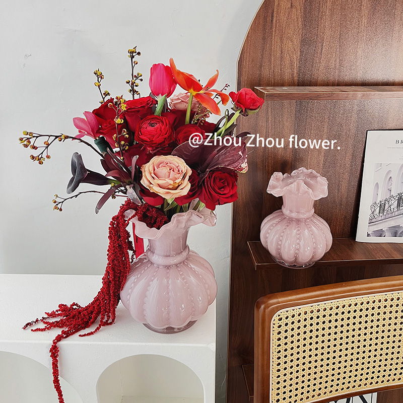 中古芬顿花瓶摆件客厅水养插鲜花餐厅