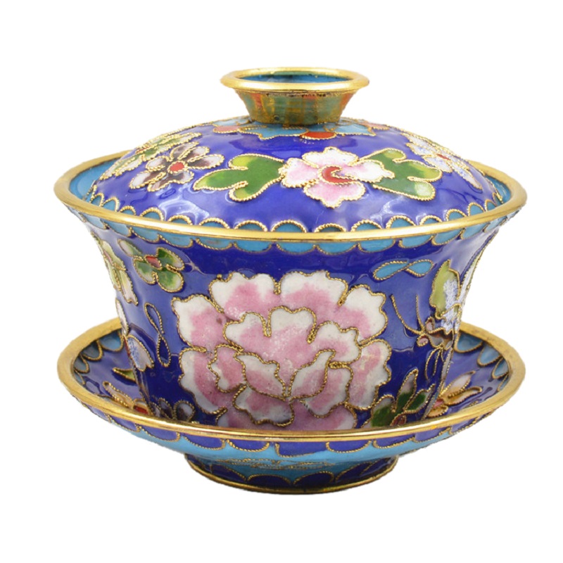 北京张家大院 景泰蓝花丝盖碗 茶碗茶具茶杯 特色家居摆件4寸盖碗|msdalam kategori Ciri-ciri kraftangan, kesenian rakyat dan kraf Ciri-ciri, Cloisonne - dari Buy2taobao.com untuk memberikan perkhidmatan ejen Taobao profesional membeli