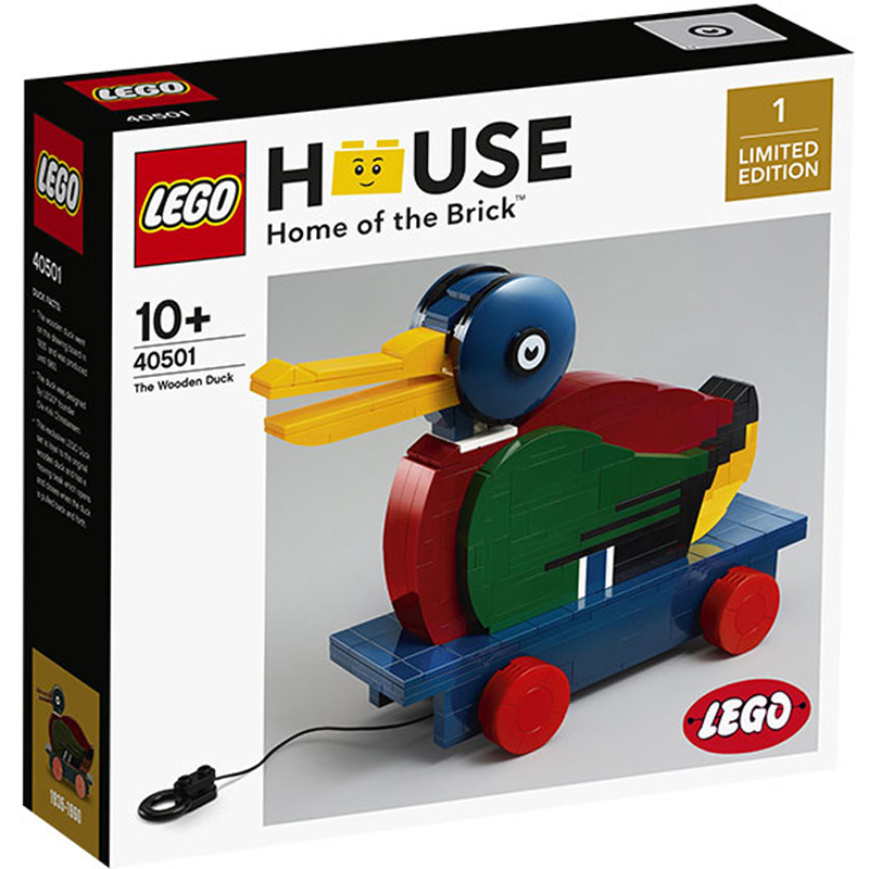 lego乐高60周年限定纪念款木头鸭子40501儿童益智拼装积木玩具