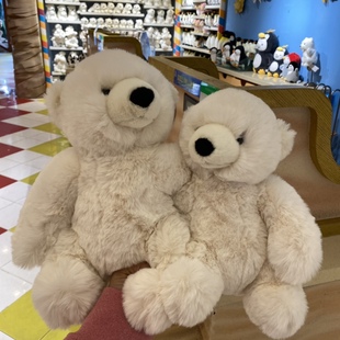 珠海长隆旅游海洋纪念品礼物可爱北极熊抱抱毛绒公仔儿童玩具玩偶