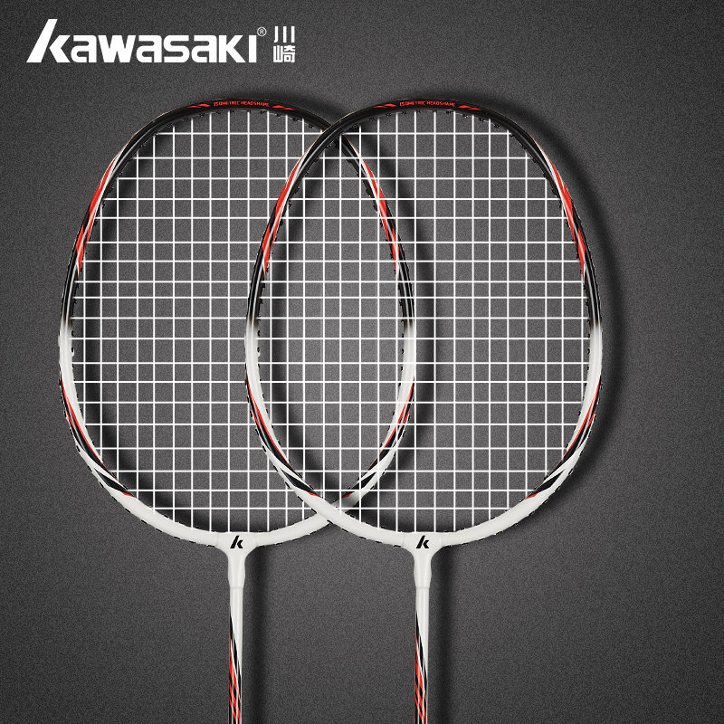 特价川崎羽毛球拍双拍