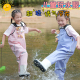 儿童下水裤玩水涉水幼儿园防水衣服赶海装备男女小孩雨鞋雨裤沙滩