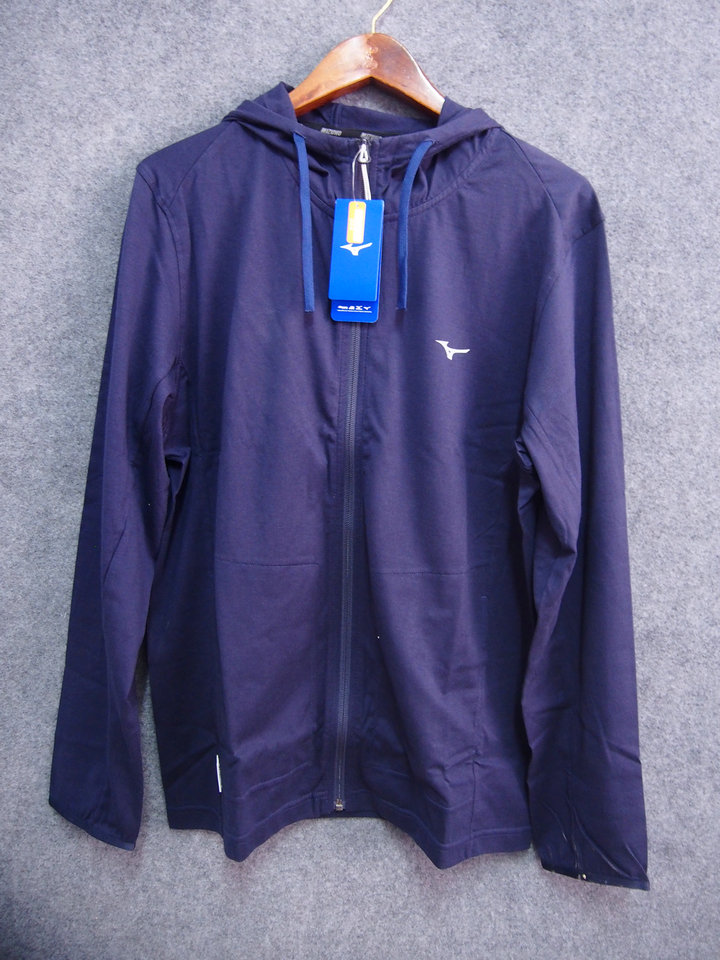 mizuno美津浓男子运动针织时尚纯棉薄款外套d2cc9003原498