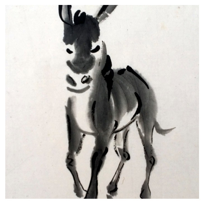 杜白洋《农驴》国画大师