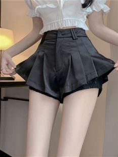 韩系风格穿搭蕾丝边裙裤女夏辣妹性感小个子高腰显瘦短款裤子ins