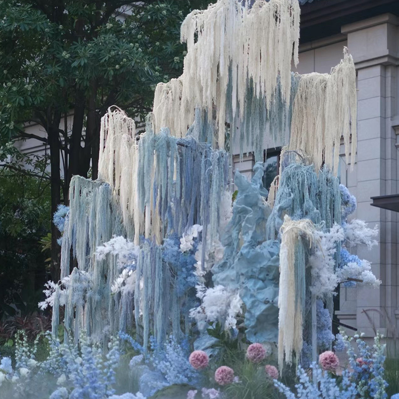 永生吊米柔丽丝干花情人泪婚庆小米穗垂吊形状线条花材装饰真花