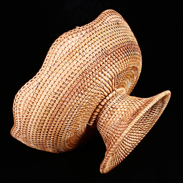 民间工艺 和顺藤编 纯手工编制 果盘 zb32【中缅胞波节】