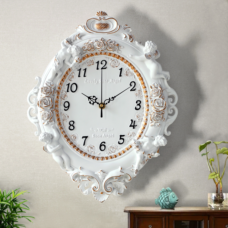 European style Light extravagance clocks and watches Wall clock originality a living room bedroom Clock Quartz Wall ornament Housewarming New home giftin the Home accessories , Mural category - from Buy2taobao.com to provide professional Taobao agent buy service