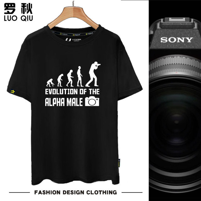 Sony索尼 Alpha7 III 照相机光圈科技快门摄影短袖t恤衫男女半袖