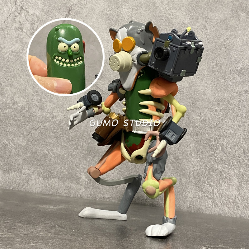 gumo现货pickle rick and morty腌黄瓜瑞克和莫蒂武装老鼠人正版