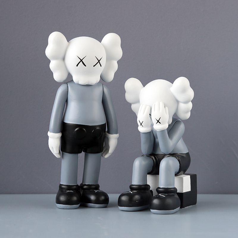 芝麻街网红暴力熊潮牌桌面kaws公仔摆件客厅装饰品送男友生日礼物