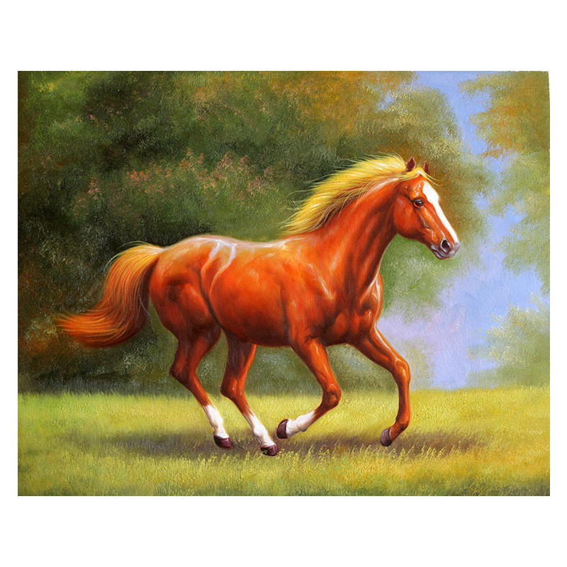 罗宏龙《枣红马》实力派画家