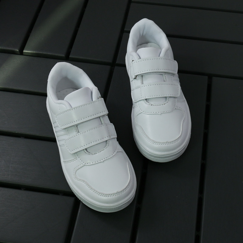 儿童白色运动鞋春夏透气男童小白鞋女童白鞋白球鞋表演白色童鞋