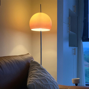 包豪斯落地灯玻璃中古卧室客厅沙发旁网红灯ins奶油风复古蘑菇灯