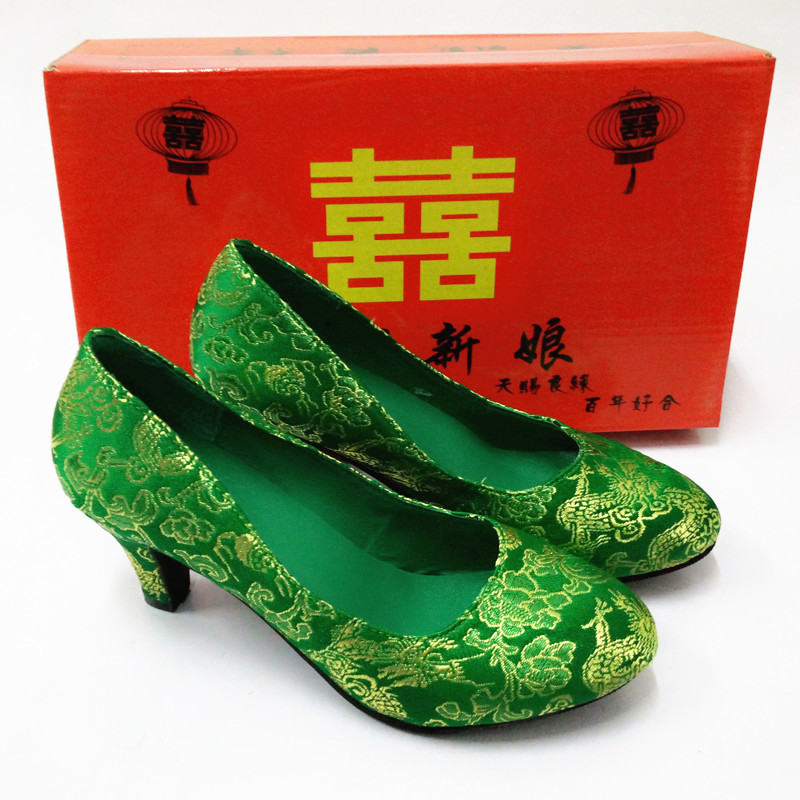 河南结婚绿鞋顺序图片