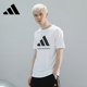 adidas阿迪达斯短袖男 夏季新款正品宽松透气运动半袖白色棉t恤女