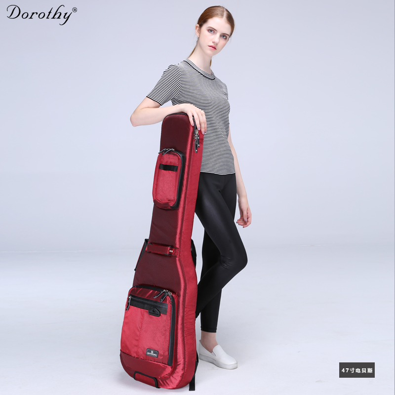 Dorothy 电贝斯包个性棉双肩吉他背包箱包电贝司琴盒琴袋加厚在类目 乐器/吉他/钢琴/配件, 乐器配件, 吉他配件, 吉他背包/琴盒中 - 来自Buy2taobao.com提供专业的淘宝代购服务